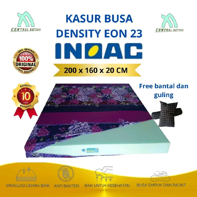 Kasur Tidur Inoac EON LG D.23 Anti Kempes 10 Tahun - 200 x 160 x 20 cm - Furniture 0