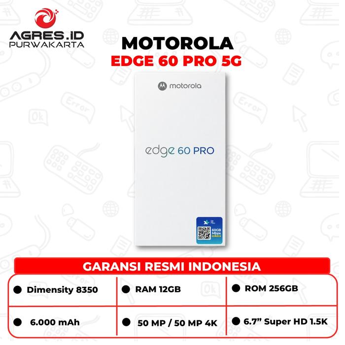 Gambar [FLASH SALE] MOTOROLA EDGE 60 PRO 5G RAM 12GB ROM 256GB GARANSI RESMI INDONESIA - DAZZLING BLUE dari AGRES ID PURWAKARTA Kab. Purwakarta Tokopedia