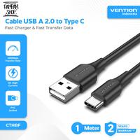 Gambar VENTION CTHBF Kabel Data USB 2.0 to Type C Fast Charging 3A Support FCP Qualcomm QC AFC Black Tipe C Cable 1M 1 Meter dari Pampam Shop Kab. Tangerang 1 Tokopedia
