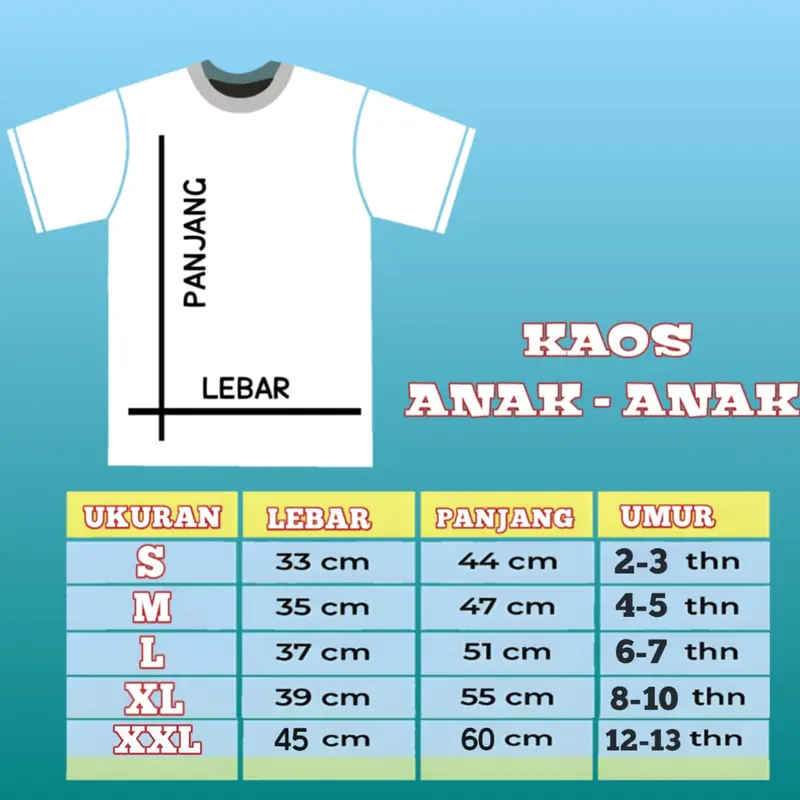Willfit - Baju Kaos Polos Anak Laki Laki Katun Combed 24s Menyerap keringat Baju Fashion oblong xxl 3