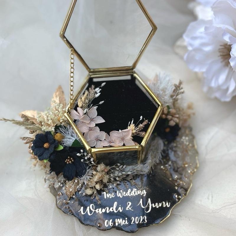 Ringbox Terarium Resin Kotak Cincin Lamaran Tunangan Pernikahan Premium 7