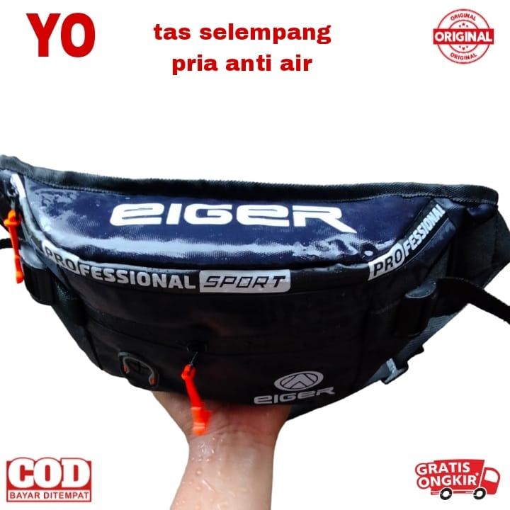 PROMO!! BERKUALITAS TAS SELEMPANG PRIA ANTI AIR TAS SELEMPANG PRIA WATERPROOF TAS PINGGANG TAS DADA PRIA TAHAN AIR HITAM MERAH NAVY WAISTBAG PROFESIONAL Slingbag 6