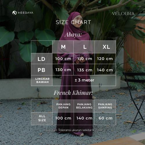 HEEDAYA VELOURA - SET ABAYA & PASHBAN PREMIUM ANTI UV ELEGAN BUSUI FRENDLY HEEDAYA VELOURA - SET ABAYA & PASHBAN PREMIUM ANTI UV ELEGAN BUSUI FRENDLY
