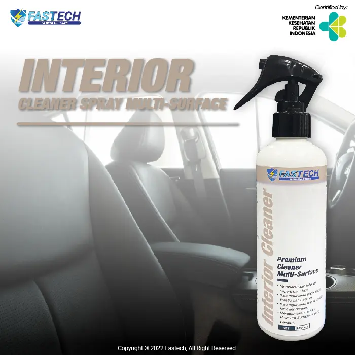 FASTECH - Bundling Interior Cleaner 250ml & Glass Cleaner Anti Fog 250ml 2