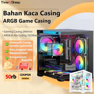 TSN Casing PC Gaming M-ATX / ITX Host Desktop Casing Untuk Kantor, Belajar, Hiburan Dan Permainan Komputer Side-Through Berpendingin Air 240MINI