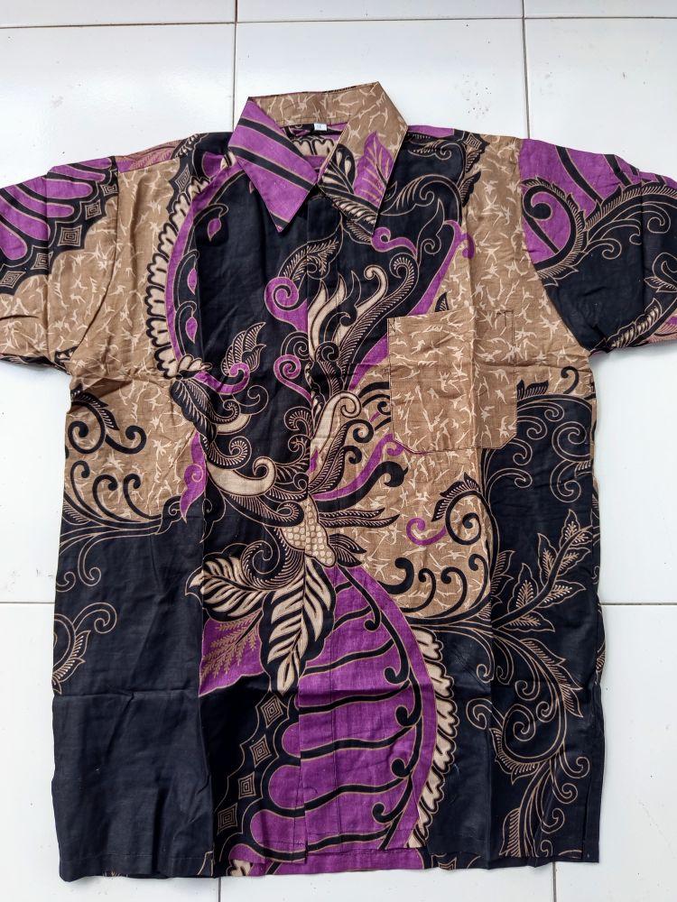 Product Introduction of [BISA COD] HEM BATIK PRIA BAHAN KATUN PRIMA Grade A - MOTIF KEKINIAN Cowok Formal casual Blue Shirts Baju Couple Seragam Kerja Keren 39