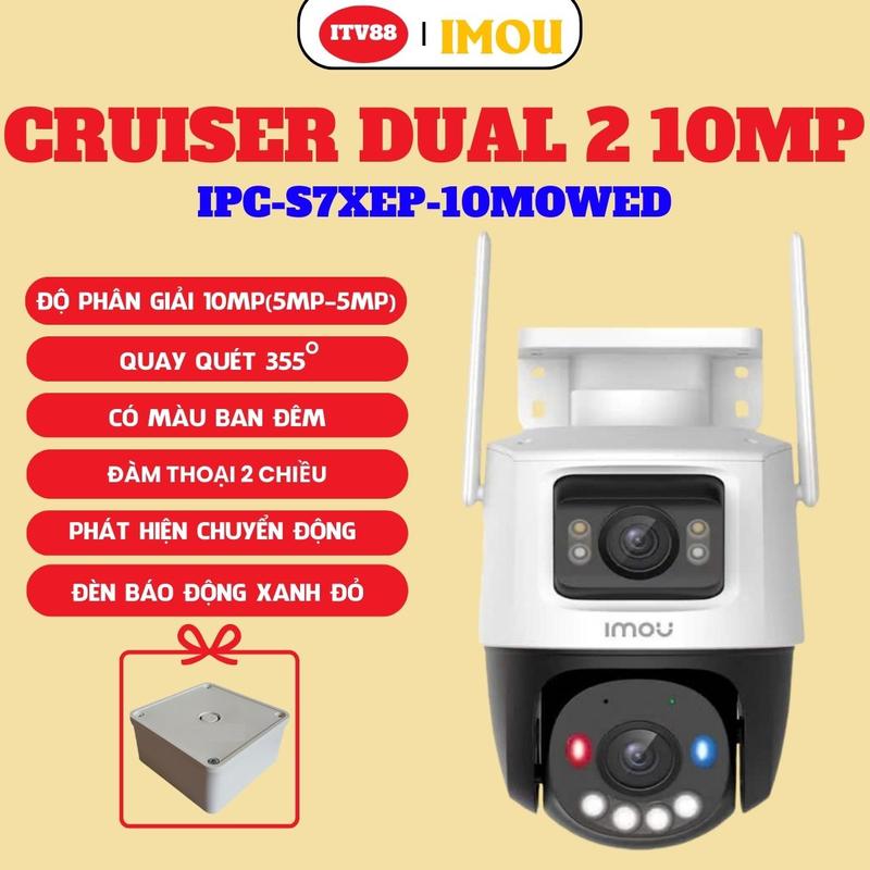 Camera IMOU Cruiser Dual 2 10MP & 6MP - S7XEP - Tầm Nhìn Bam Đ