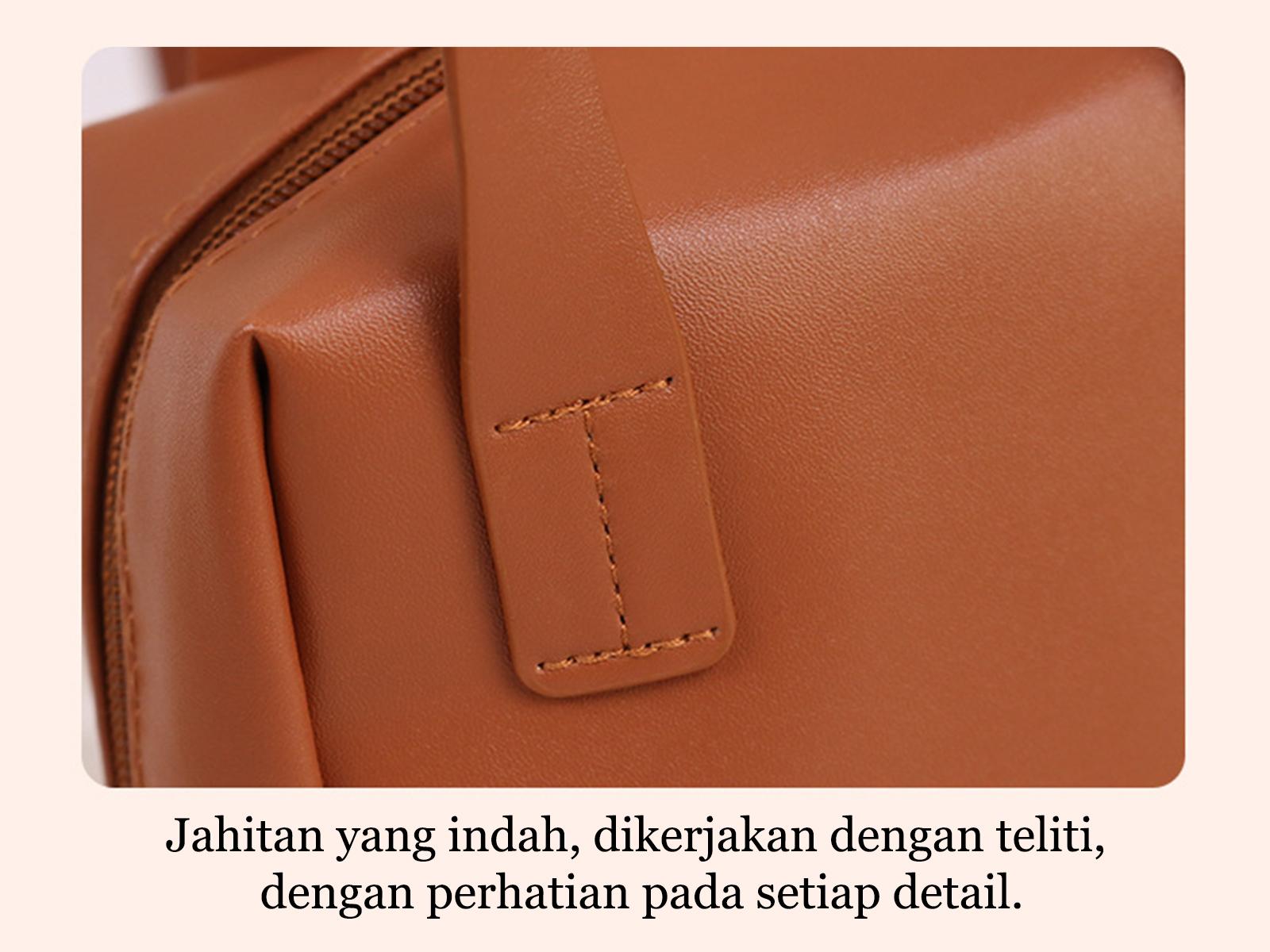 TANTOMI Tas Kosmetik Portable Shell Kapasitas Besar dan Tinggi Tas Kosmetik Kotak dengan Desain Elegan dan Fungsional makeup