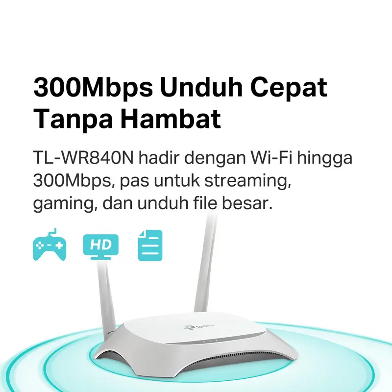 TP-Link TL-WR840N | 300Mbps WiFi N Router I IPv6 IPTV | Router | Access Point | Extender | WPA3 | Best Seller 2