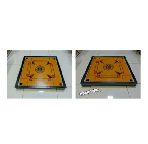 Mainan Papan Karambol Kayu Tebal Original UK 60 Termurah Halus - Board, Games, Toys 0