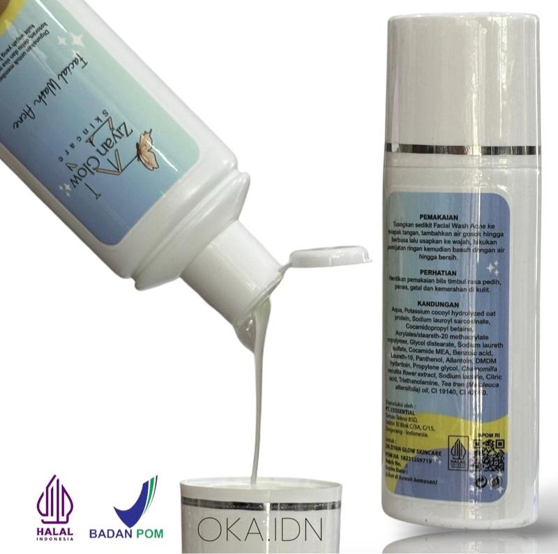 Facial wash acne ziyan glow skincare bpom halal sabun wajah Facial wash acne ziyan glow skincare bpom halal sabun wajah
