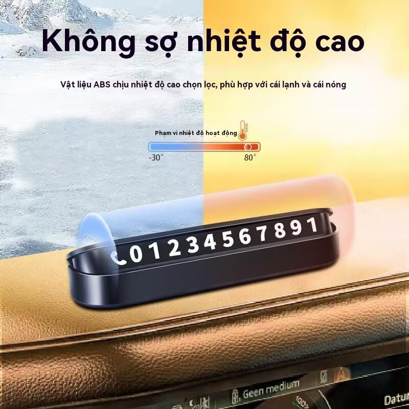 Bảng Số Đỗ Xe, Bảng Số Đỗ Xe Tạm Thời, Đồ Trang Trí Nội Thất Ô Tô, Bảng Điện Thoại Ô Tô Di Chuyển 3