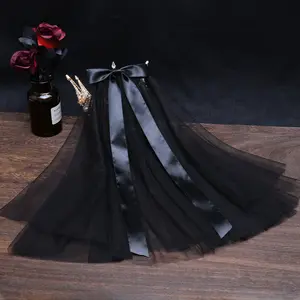 Veil Kerudung Pengantin Hitam ‎Laces black veil kerudung pengantin hitam