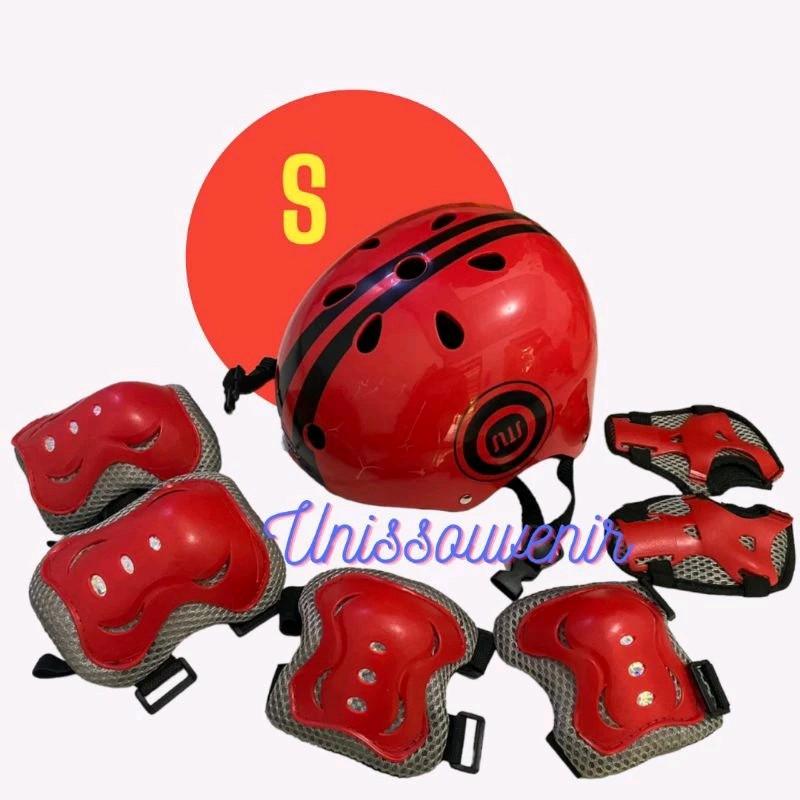 helm sepatu roda/ helm sepeda anak lengkap dekker import 5
