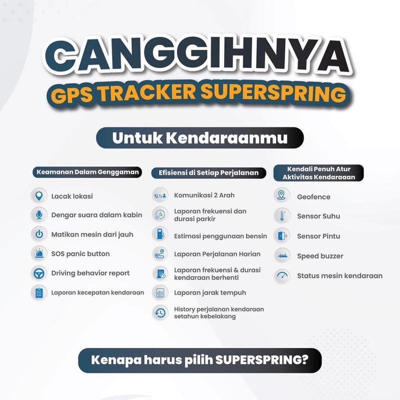 GPS Tracker SuperSpring untuk mobil/motor (garansi seumur hidup) 3