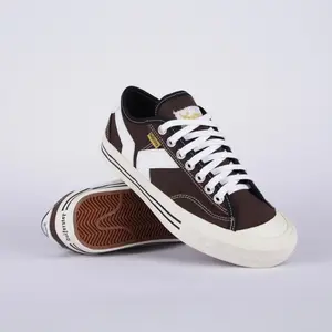 Sepatu sneakers Quiferstep orgenzi brown original sneaker coklat remaja cewek cowok kanvas casual terbaru shoes coklat terbaru Kasual