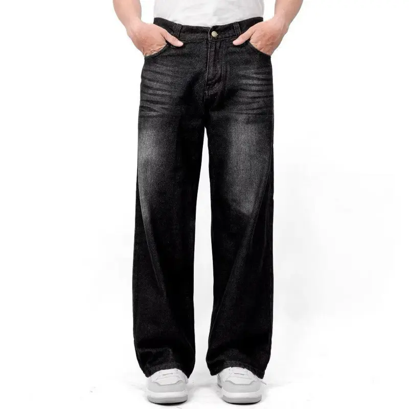 (unisex) gombrong jeans remaja cowok cewek skena korean style Celana Panjang Boyfriend Loose 0