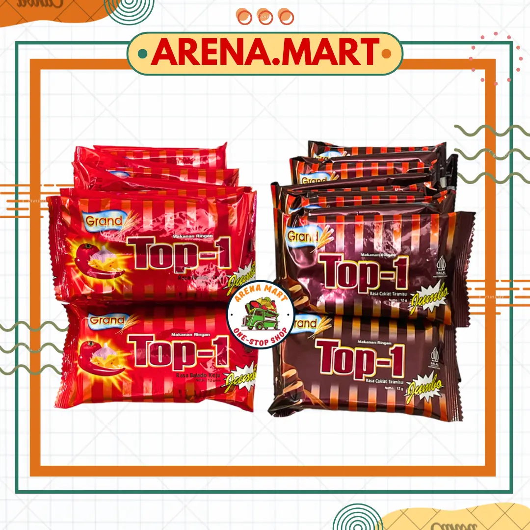 Snack TOP 1 Jumbo Berhadiah Uang / Jajanan TOP-1 Jumbo Murah / Snack Top 1 Corn block Jumbo / Ciki Berhadiah