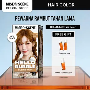 NEW mise en scene Hello Bubble - Hair Color 2024 Pewarna Rambut dengan Bentuk Bubble Foam Warna Tahan Lama dan Terlihat Alami