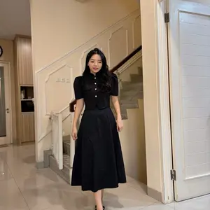 HERFIT Grace set atasan + blazer one set wanita korean style ( rok midi )