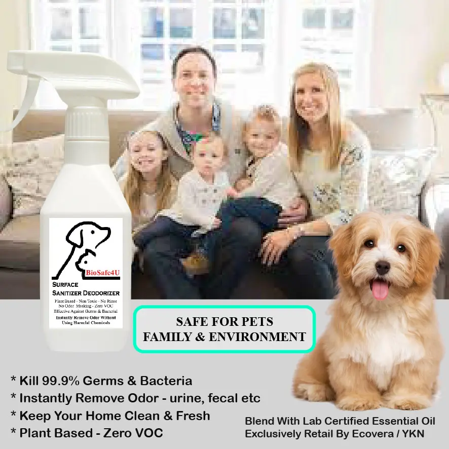 Surface Sanitizer & Deodorizer, Make Your Home Clean & Fresh.