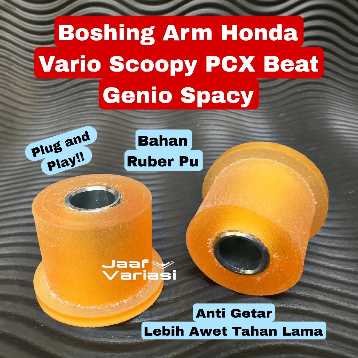 Bosh Arm Beat Fi Karbu Vario 110 125 150 Pcx Scoopy Spacy Genio Bush Engine Hanger Bahan Polyurethane