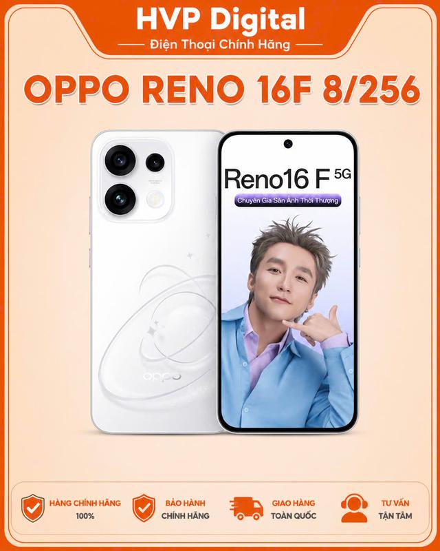 Điện Thoại OPPO Reno16 F 5G 8GB/256GB - Selfie 50MP, Pin 7000mAh, Sạc Nhanh 80W