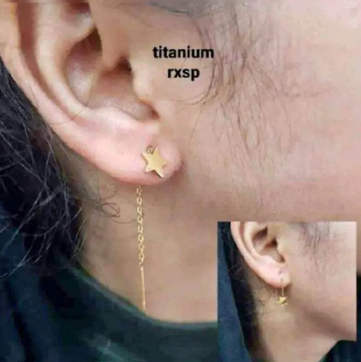 Anting Titanium Juntai style Korea, anting wanita 2