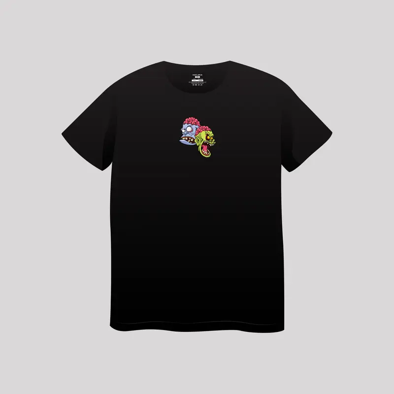 Kaos Tshirt Onecleave Zombie Head - Bahan Cotton Combed 30s 1