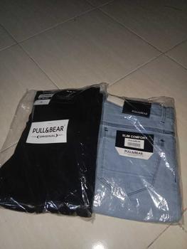 Product Review of PROMO BELI 1 GRATIS 1 Celana jeans pria sobek lutut panjang skinny ripped softjeans from ** 𝙪**𝙮 ** 1