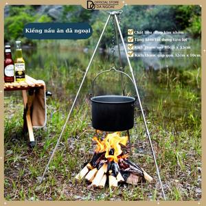Giá treo nồi camping, Bếp Picnic cắm trại dã ngoại Nam ngoài trời gấp gọn chất liệu hợp kim nhôm -DCP47 Đi Cắm Trại