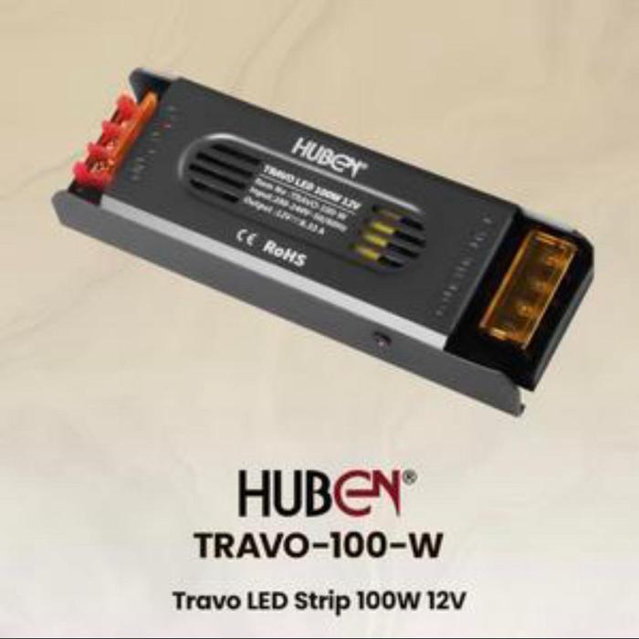 Jual HUBEN power supply 100W 8.33A -12V ,200W-12V trafo LED strip slim ...