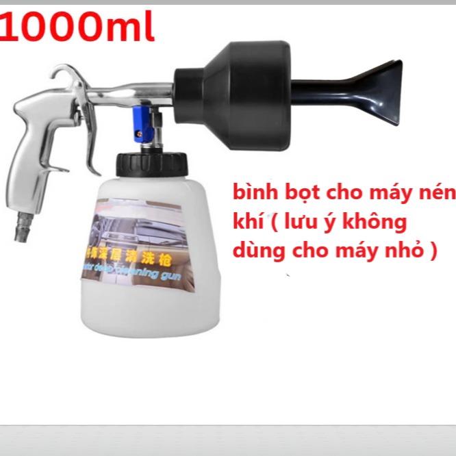 Bình Tạo phun Bọt Tuyết 1000ml Cho Máy Nén Khí Phun Bọt Tuyết Đều Mịn