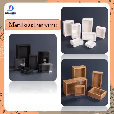 Kotak Karton Kado Gift Box Hampers Hadiah Souvenir Hardbox Multifungsi Aesthetic Polos Putih Sliding Untuk Parfum Kosmetik Hitam Kertas 6