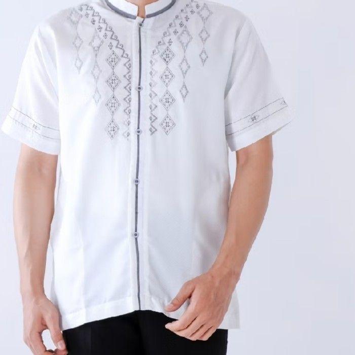 Product Introduction of S M L XL  XXL  XXXL  XXXXL  baju kemeja koko dewasa bahan katun poli  premium tebal adem nyaman di pakai Muslim Dewasa 3