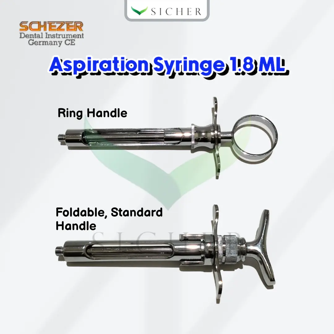 Dental Aspiration Syringe / Spuit Spet Aspirasi / Injection Injeksi Gigi - SCHEZHER