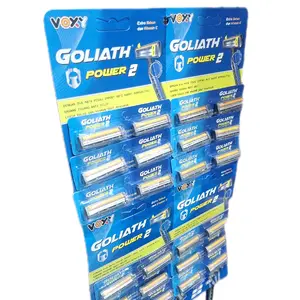 24pcs- Garuk GOLIATH PisauMata 2/Pisau Cukur Ganda Pria Dan Wanita/Alat Cukur /Pencukur Biru Jenggot Merah Kumis
