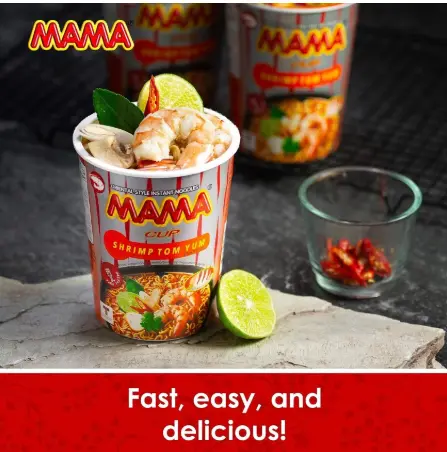 Thailand MAMA Instant Cup Noodles 60g - Shrimp Tom Yum | Creamy Tom Yum | Minced Pork | Duck