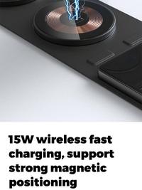 Gambar Wireless Charger 3 in 1 Foldable Fast Charge Airpods Apple Watch X800 dari Allforgadget Kota Administrasi Jakarta Utara 3 Tokopedia