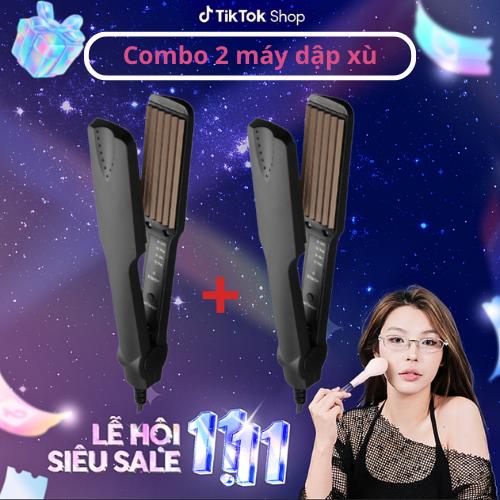 Combo 2 Máy Dập Xù tóc chuyên nghiệp bảo vệ tóc tốt,giữ nếp lâu. TOP BEAUTY bảo hành 6 tháng