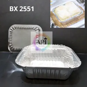 Alumumium Tray BX 2551/ BX 2551  / Tray Makaroni Schotel / Tray Milk Bun / Cup Makaroni / Tray Makaroni Mini / Alumunium Foil BX 2551 / Cup Lasagna / Cup Pastel Tutup / Cup Brownies Mini