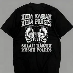 (COD)Kaos beda kawan beda proses | katun combed 24s distro pria kata kata adem nyaman katakata For aldults & KIDS