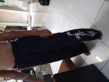 Product Review of Jogger pants star skena y2k jkt48 korean style karet celana ombre nbc flare jumbo kulot wanita petir straight cut Wanita Celana from k**i 0