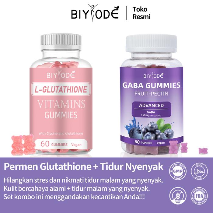 biyode glutathione gummies fda approved BIYODE Glutathione Gummies Vegan Skin Glow Biotin L-Glutathione VitC 60' x  1 main image 1