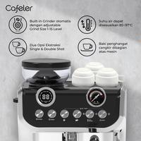 Gambar Cafeler Espresso Machine 2 Heater System 58MM Mesin Semi Komersil Dual Display, Grinder Built-in, Steam Wand Latte Art - Beige dari Cafeler Kota Administrasi Jakarta Utara 5 Tokopedia