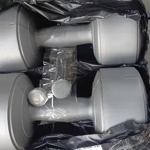 POTENCE BARBEL KOSONGAN / DUMBEL TANPA ISI WARNA SILVER ( SUDAH INCLUDE TUTUP )