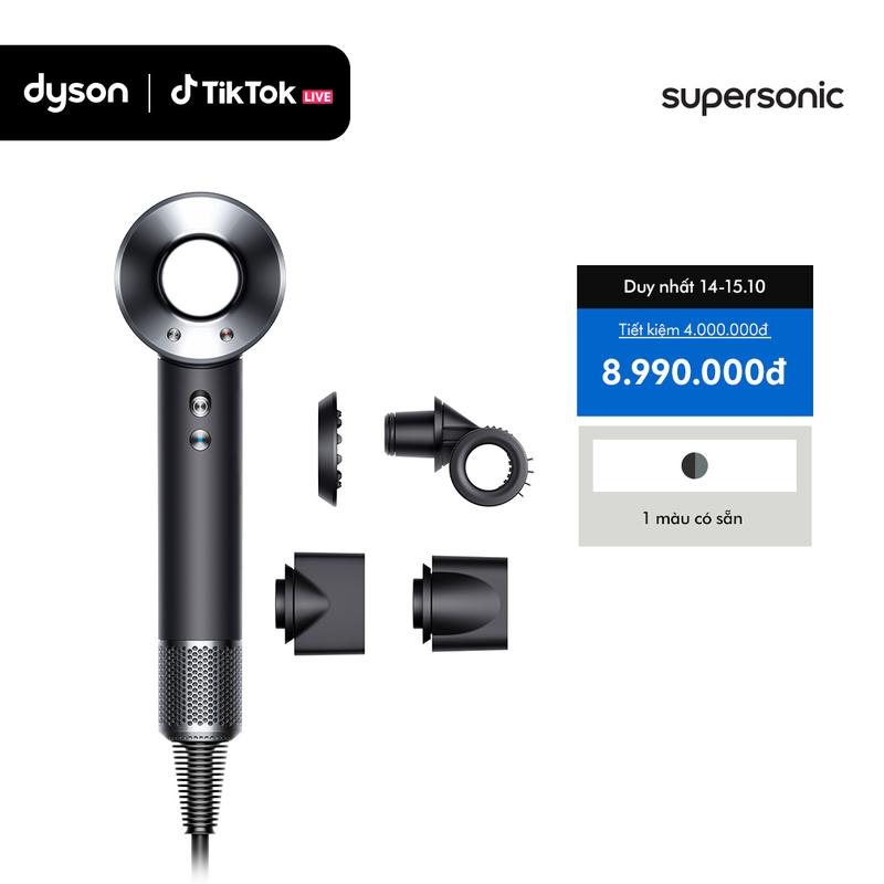 [21H30 17.10: DYSON LIVESTREAM] Máy Sấy Tóc Dyson Supersonic HD15 (Đen/Xám)
