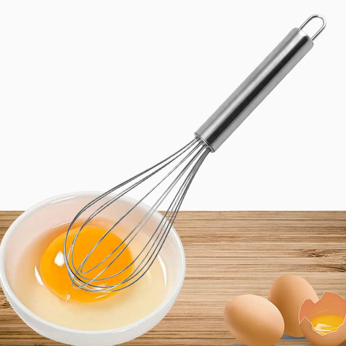 2024 New Stainless Steel Set Kitchen Whisks Grip Manual Egg Beater Blender Stick Mixer Egg Beater Mixing Household Baking Tools