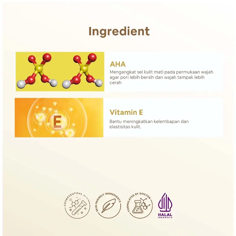 ￼Ella Skincare Shine Bright Facial Gel Cleanser with AHA & Vit E - Menjaga Kulit Agar Tetap Segar, Halus & Lembut 1