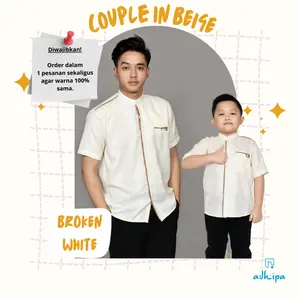 Koko Couple Salman Sarimbit Ayah Anak Putih Tulang BW